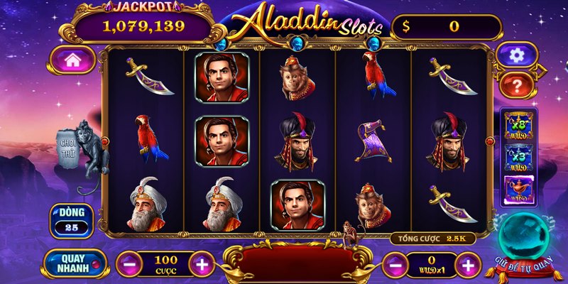 Game Aladdin Slots là trò chơi nổ hũ trực tuyến thú vị