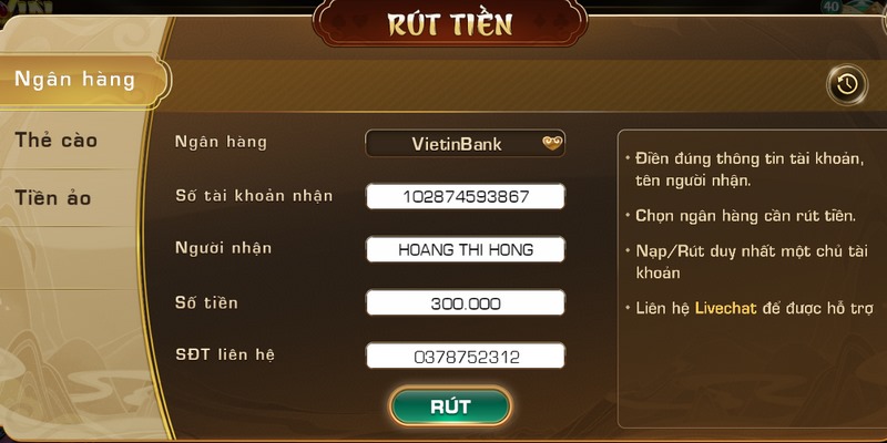 Hãy liên kết tài khoản để rút tiền nhanh chóng và tốc độ
