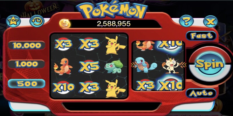 Slots pokemon là trò chơi mini độc đáo