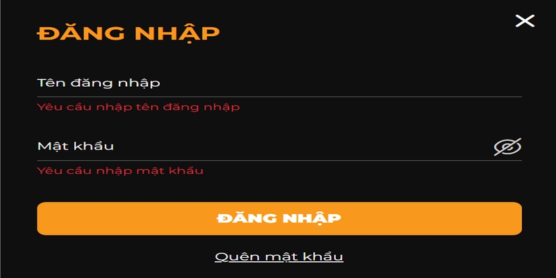 Sử dụng tính năng quên mật khẩu để lấy lại thông tin nhanh chóng